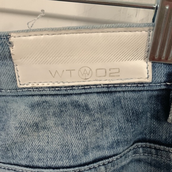 WT-02 Men’s Distressed jeans Sz 36 X 30, good condition some wear deep pockets - Picture 2 of 10